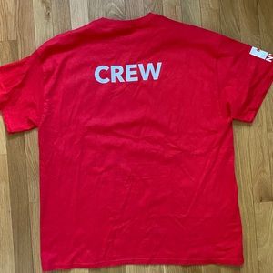 Gildan Ultra Cotton Collegiate Graphic Crew University T-Shirt Red-NWT